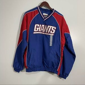NY Giants Pullover Jacket Side zipper front pocket